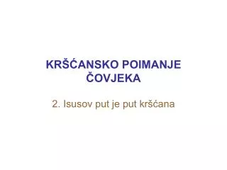kr ansko poimanje ovjeka