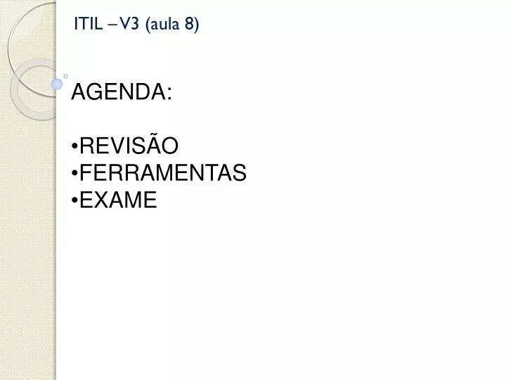 itil v3 aula 8