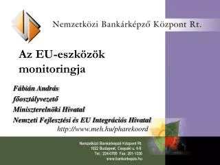 az eu eszk z k monitoringja