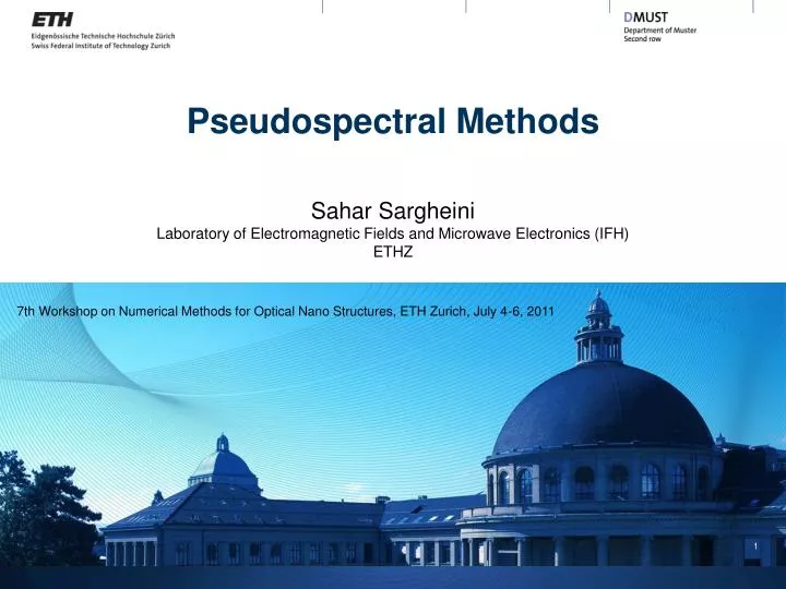pseudospectral methods