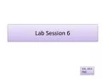 Analysis of Pigments and Oxidation Processes in Photosynthetic Organisms: Lab Session 6 - slide 1