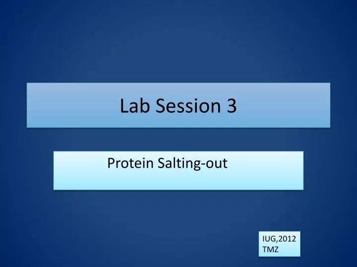 lab session 3