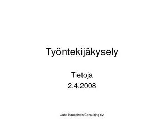 ty ntekij kysely