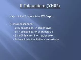 ii taloustieto yh02