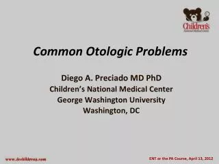 Common Otologic Problems