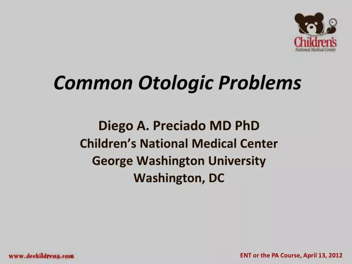common otologic problems