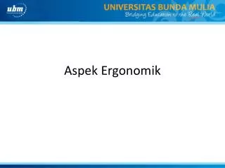 aspek ergonomik