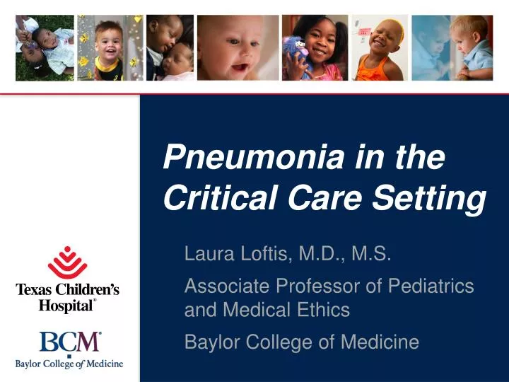 pneumonia in the critical care setting