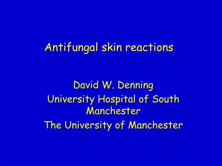 antifungal skin reactions
