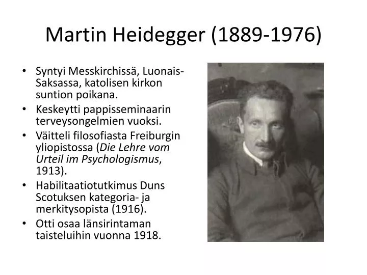 martin heidegger 1889 1976