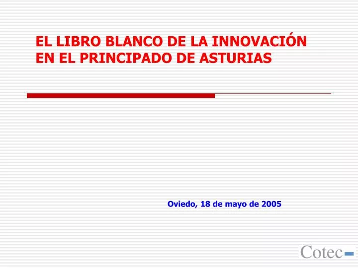 el libro blanco de la innovaci n en el principado de asturias