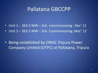 Pallatana GBCCPP