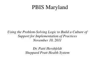 PBIS Maryland