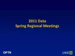 2011 Data Spring Regional Meetings