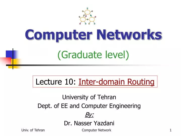 computer networks graduate level