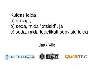 jaak vilo