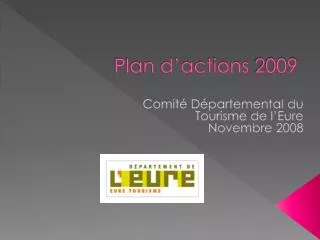 plan d actions 2009