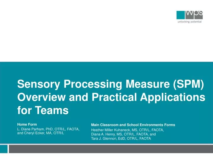 sensory processing measure spm overview and practical applications for teams