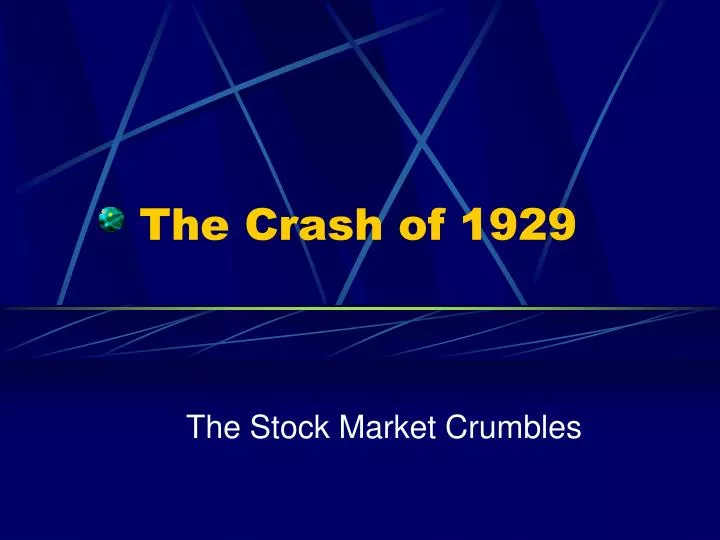 the crash of 1929