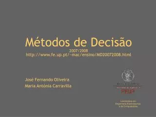 m todos de decis o 2007 2008 http www fe up pt mac ensino md20072008 html