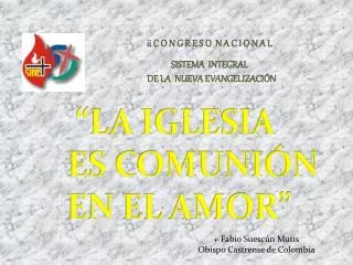 la iglesia es comuni n en el amor