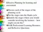 Effective Planning for learning and assessment - slide 1
