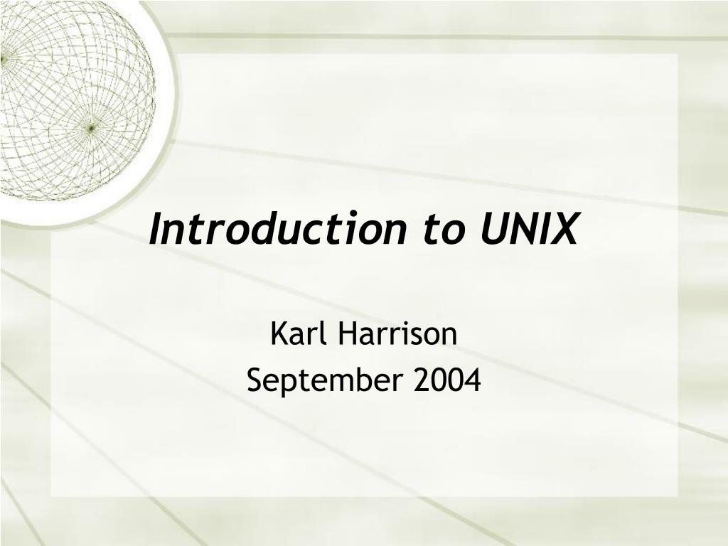 PPT - Introduction to UNIX PowerPoint Presentation, free download - ID ...