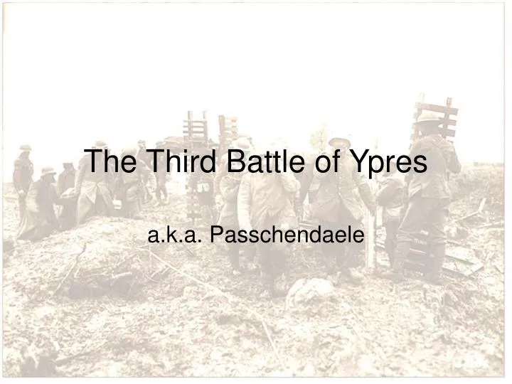 the third battle of ypres