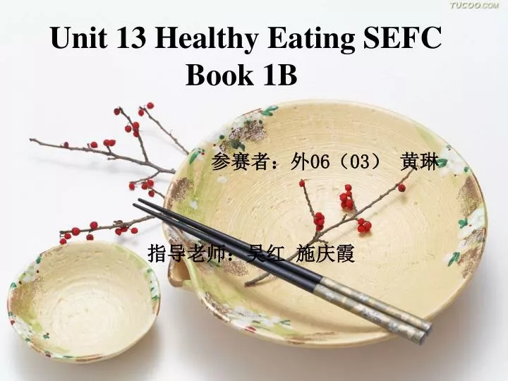 unit 13 healthy eating sefc book 1b