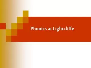 Phonics at Lightcliffe
