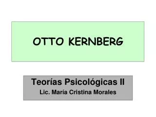 otto kernberg