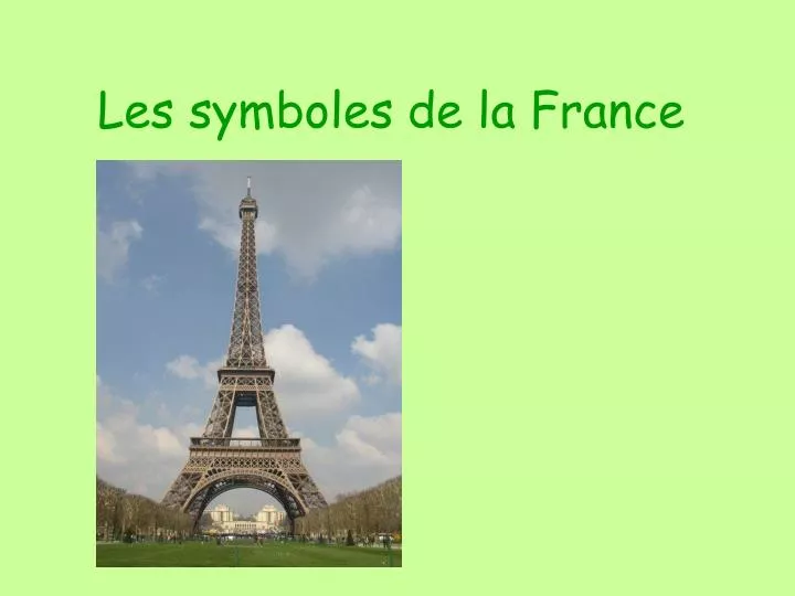 les symboles de la france