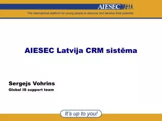 aiesec latvija crm sist ma