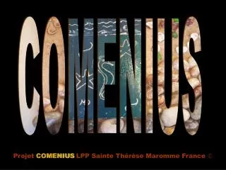 Projet COMENIUS LPP Sainte Thérèse Maromme France 