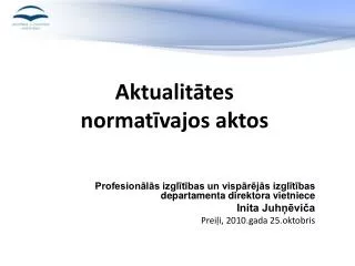 aktualit tes normat vajos aktos
