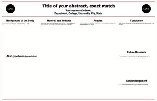 Title of your abstract, exact match Your name and others,