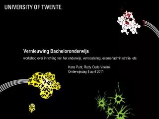 vernieuwing bacheloronderwijs