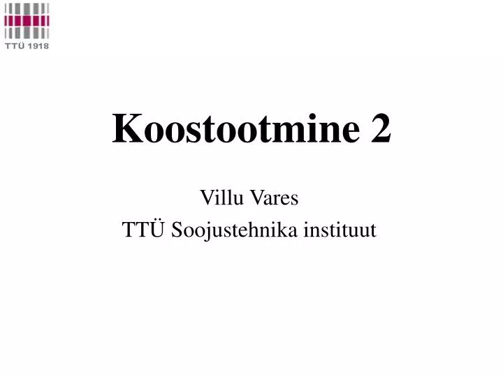 koostootmine 2