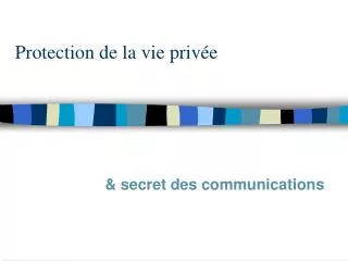 protection de la vie priv e