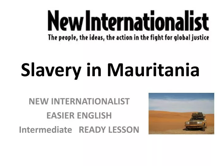 slavery in mauritania