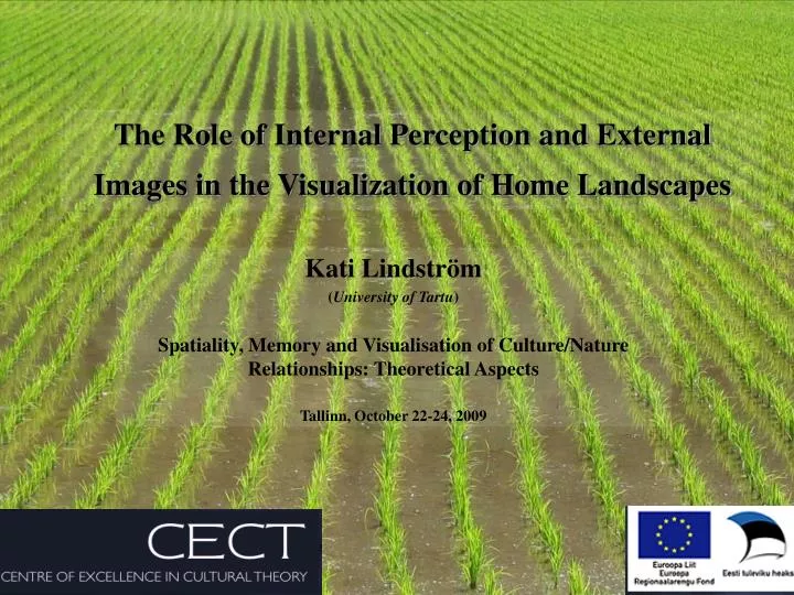the role of internal perception and external images in the visualization of home landscapes