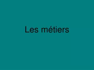 les m tiers