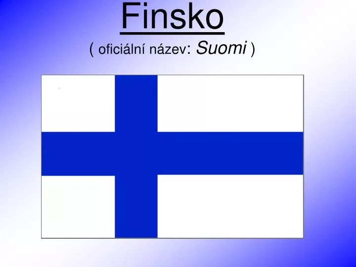 finsko ofici ln n zev suomi