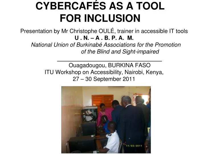 cybercaf s as a tool for inclusion