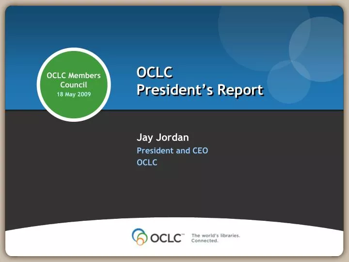 oclc president s report