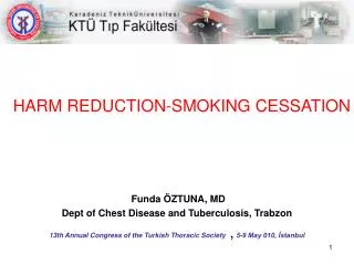 HARM REDUCTION-SMOKING CESSATION