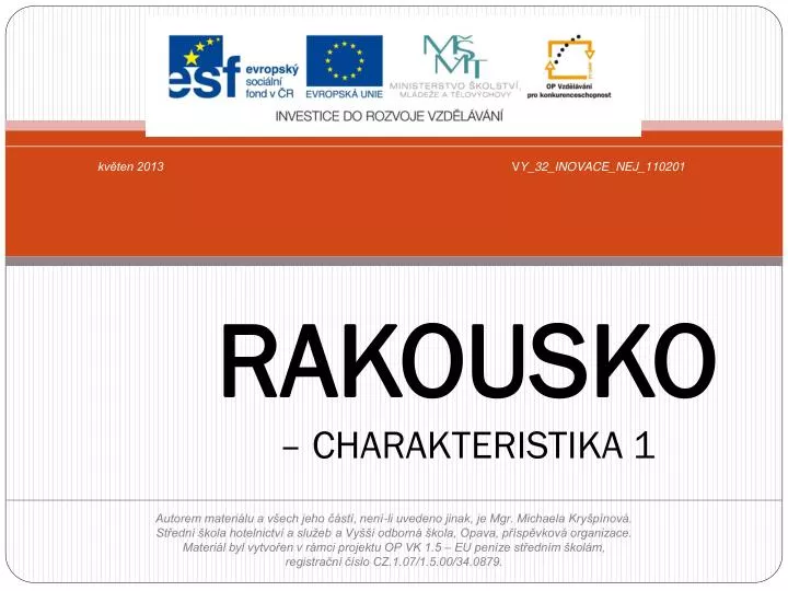 rakousko charakteristika 1