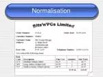 Normalisation - slide 1