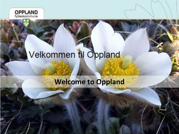 welcome to oppland