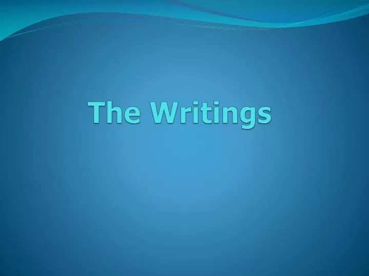 the writings